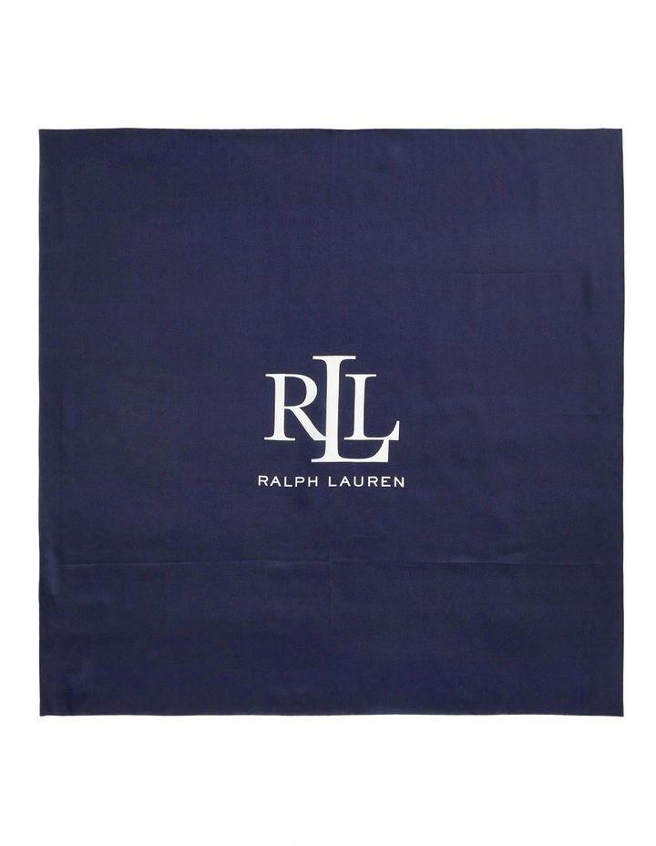 Two-Tone Logo Silk Twill Square Scarf image 2