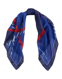 Rope-Print Square Scarf