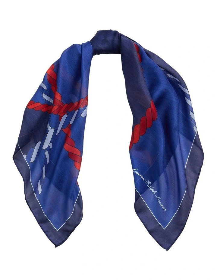 Rope-Print Square Scarf image 1