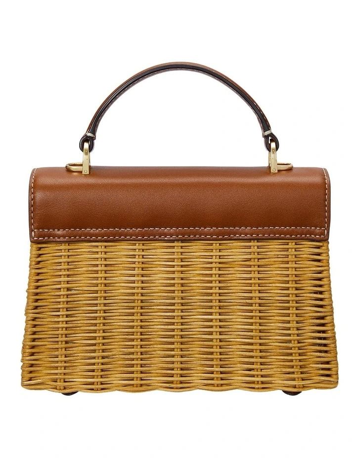 Leather Small Farrah Satchel image 2