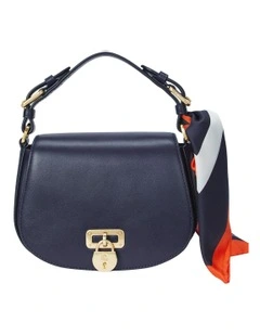Scarf-Trim Medium Tanner Crossbody Bag