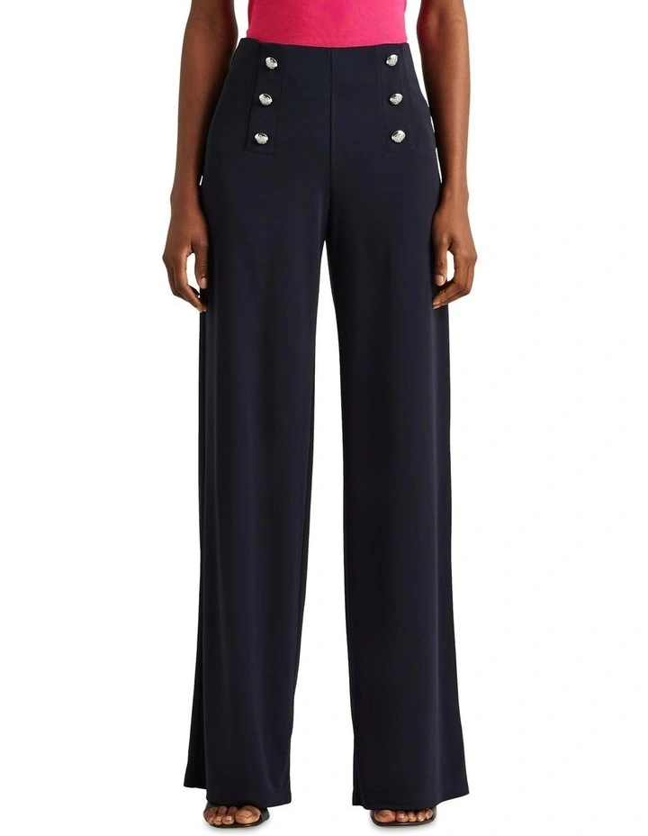 Stretch Jersey Wide-Leg Pant image 1