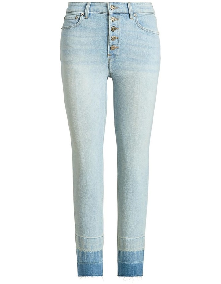 High-Rise Straight Ankle Jean Blue 
