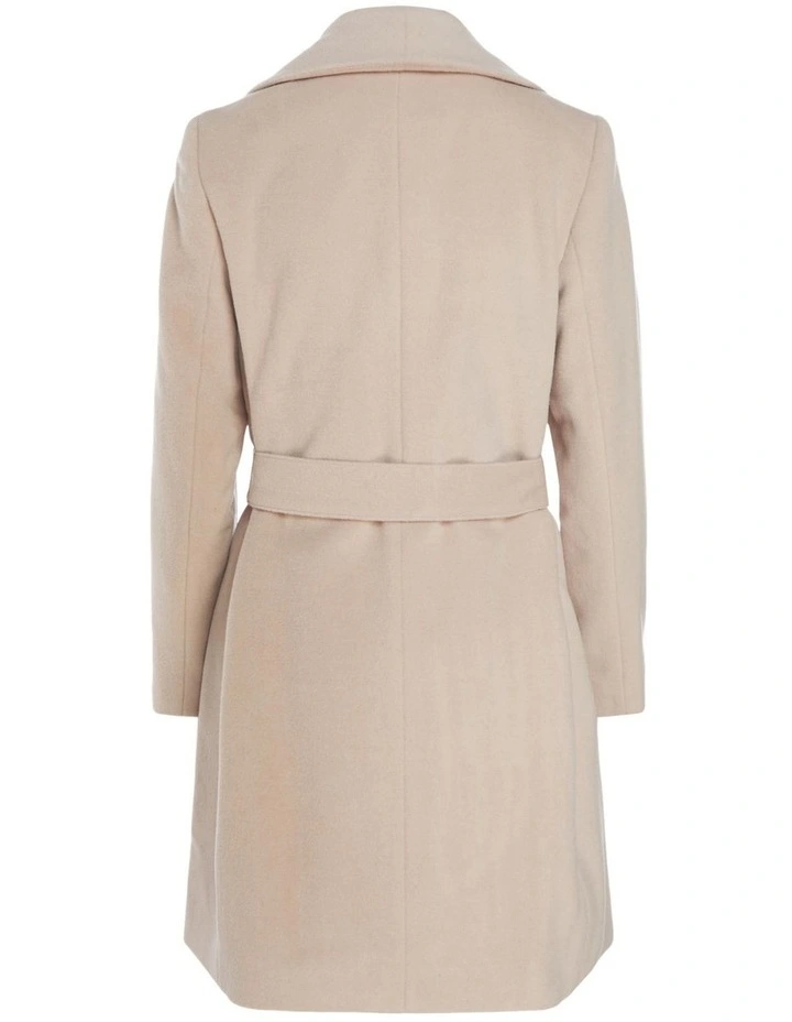 Calvin klein beige wool coat Clearance