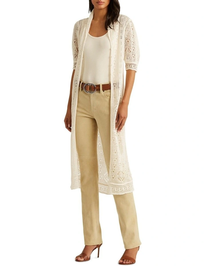 Ralph lauren pointelle cardigan Clearance