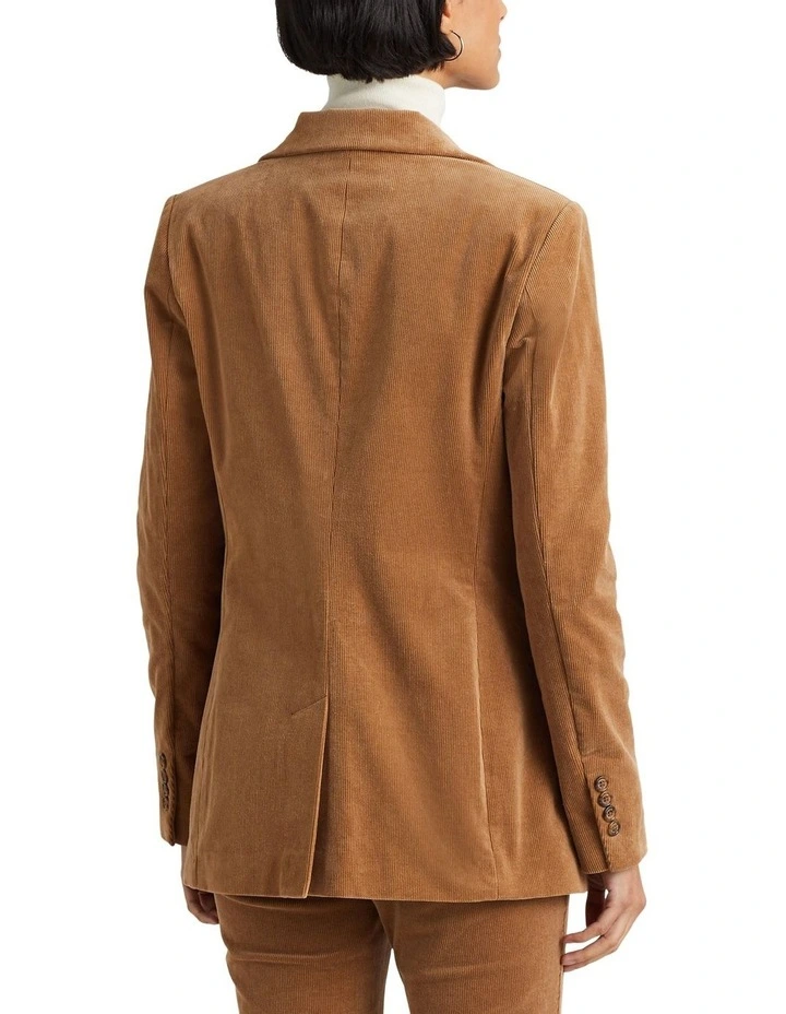 Bullion Corduroy Blazer in Beige image 2