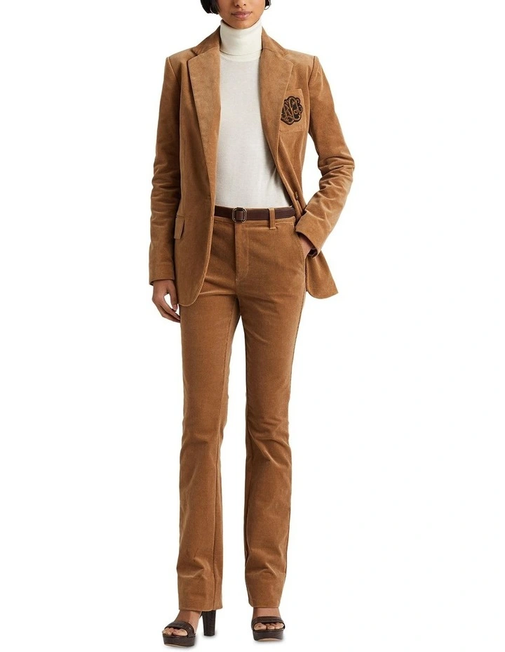 Bullion Corduroy Blazer in Beige image 3