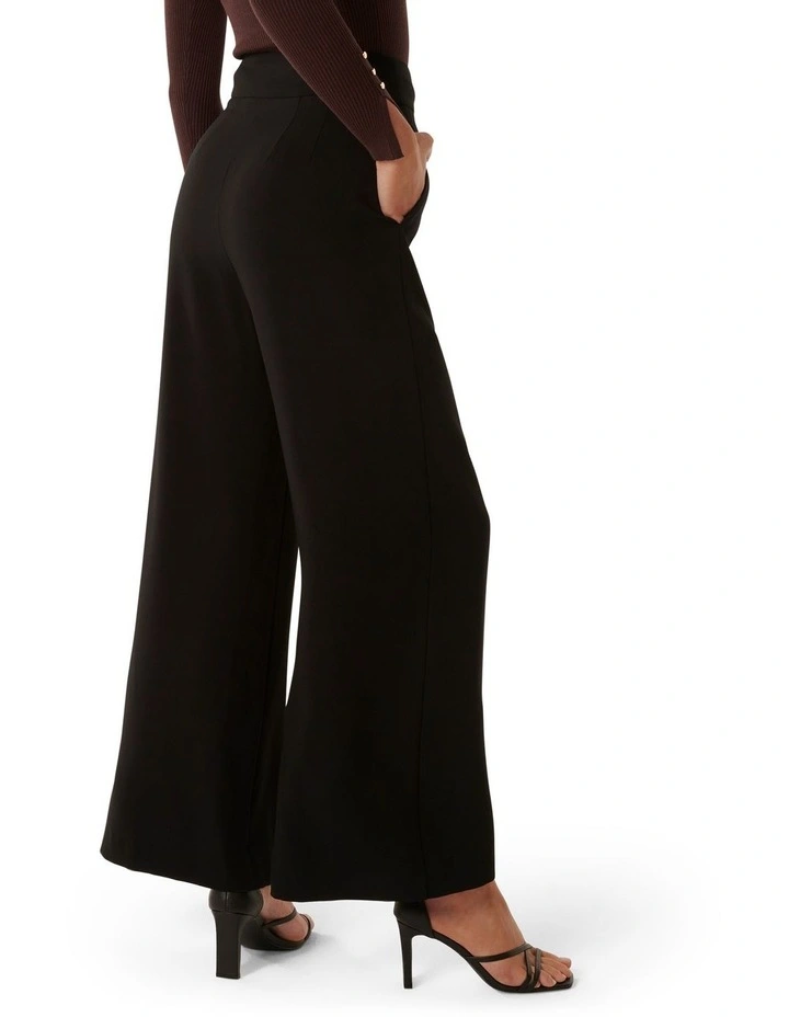 Nina Wide Leg Pant in Black image 2