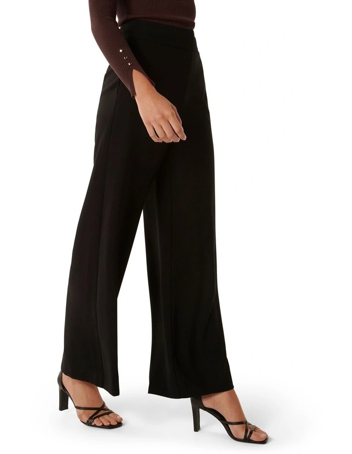 Nina Wide Leg Pant in Black image 3