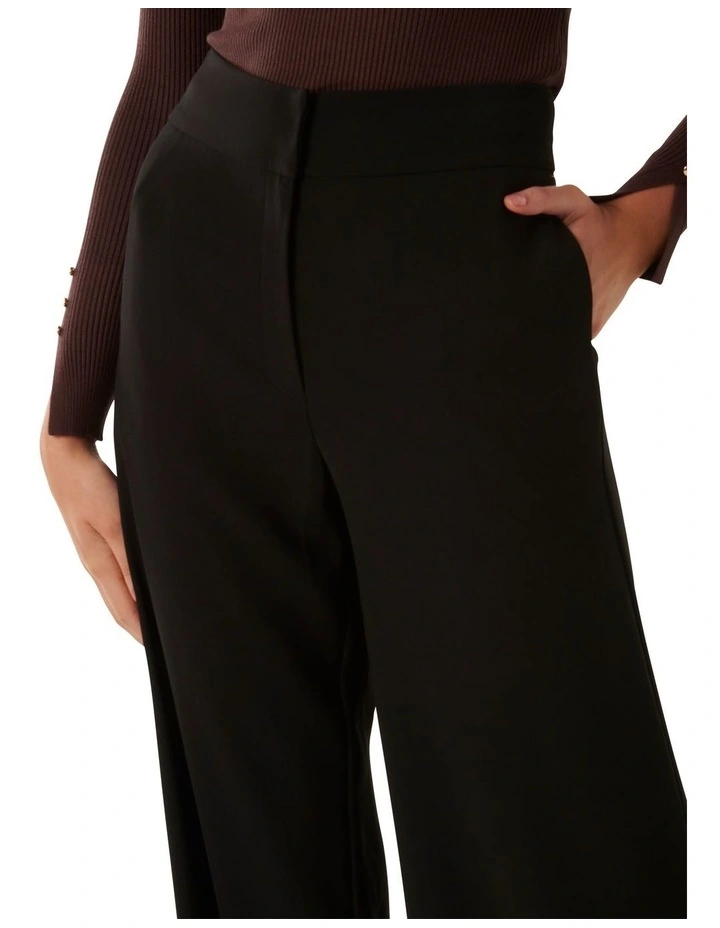 Nina Wide Leg Pant in Black image 4