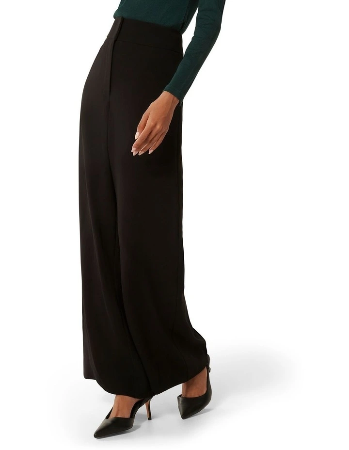 Nina Wide Leg Pants in Black image 3