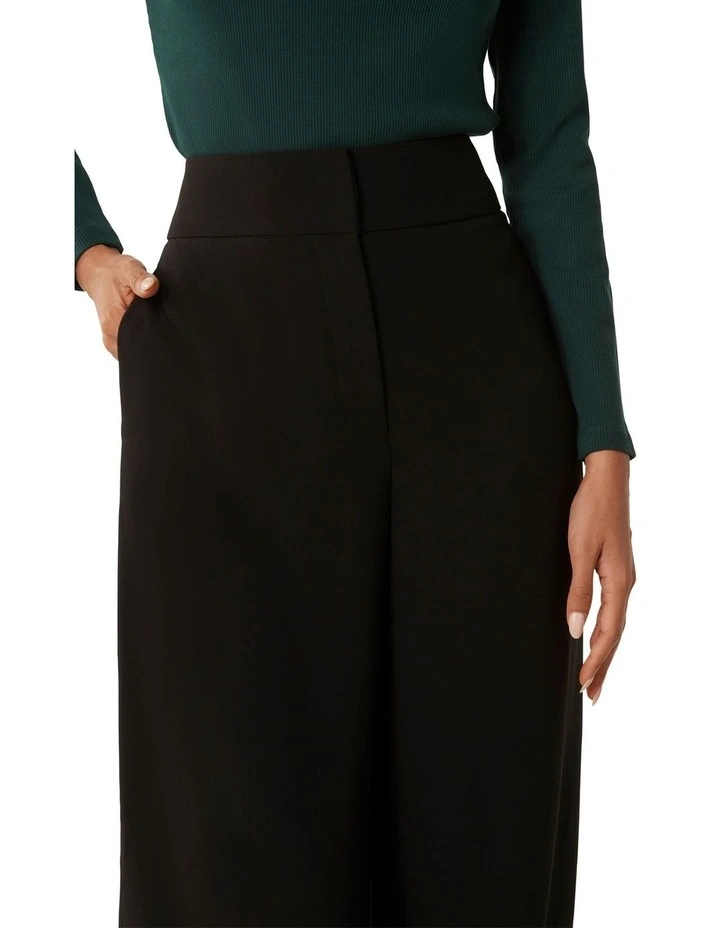 Nina Wide Leg Pants in Black image 4
