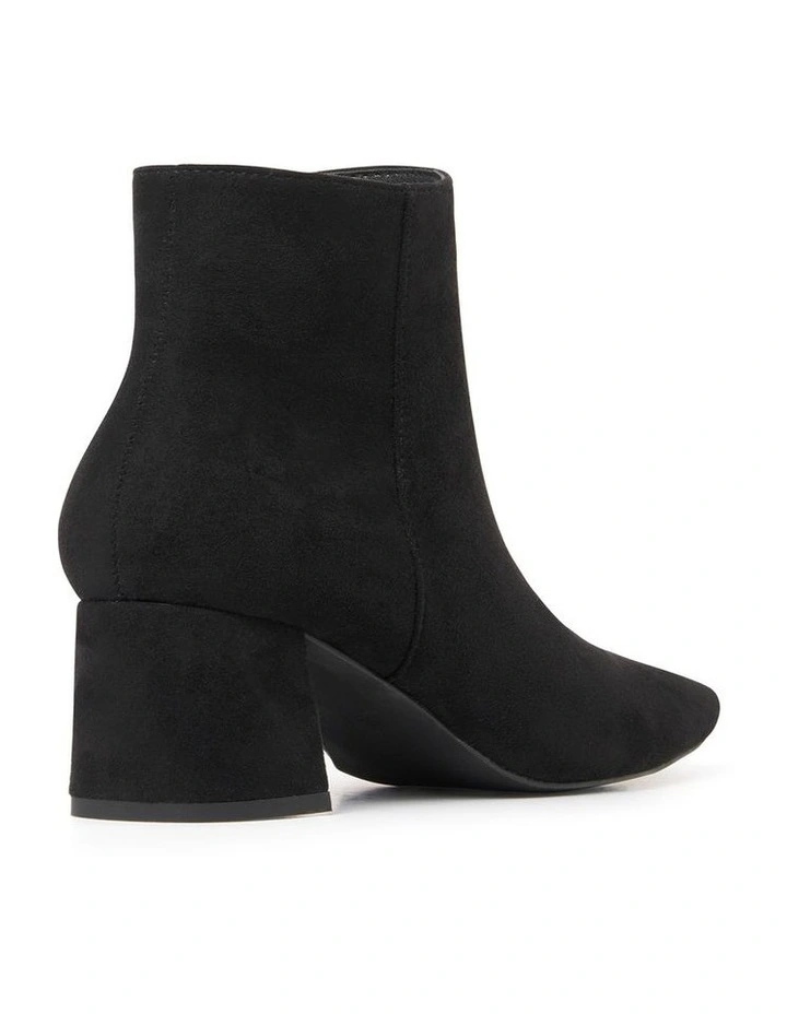 Hailey Mid Block Boots in Black image 2