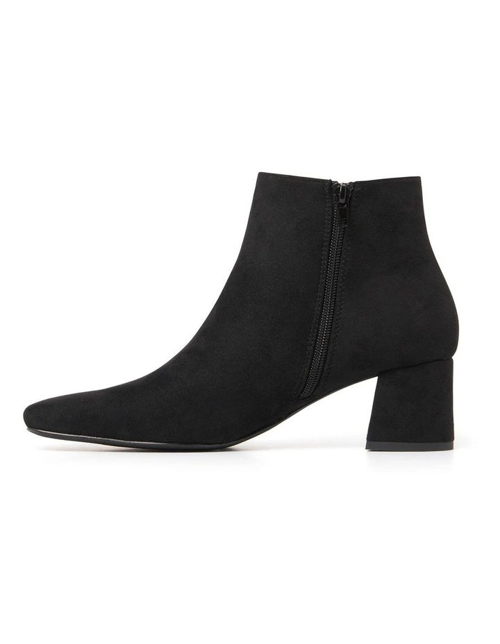 Hailey Mid Block Boots in Black image 3