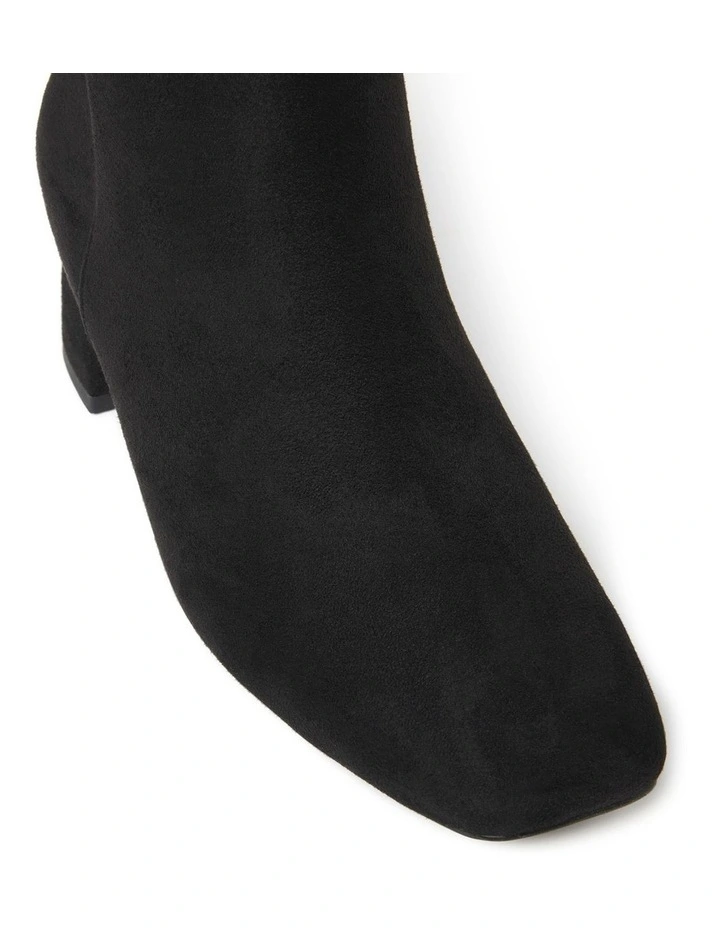 Hailey Mid Block Boots in Black image 4