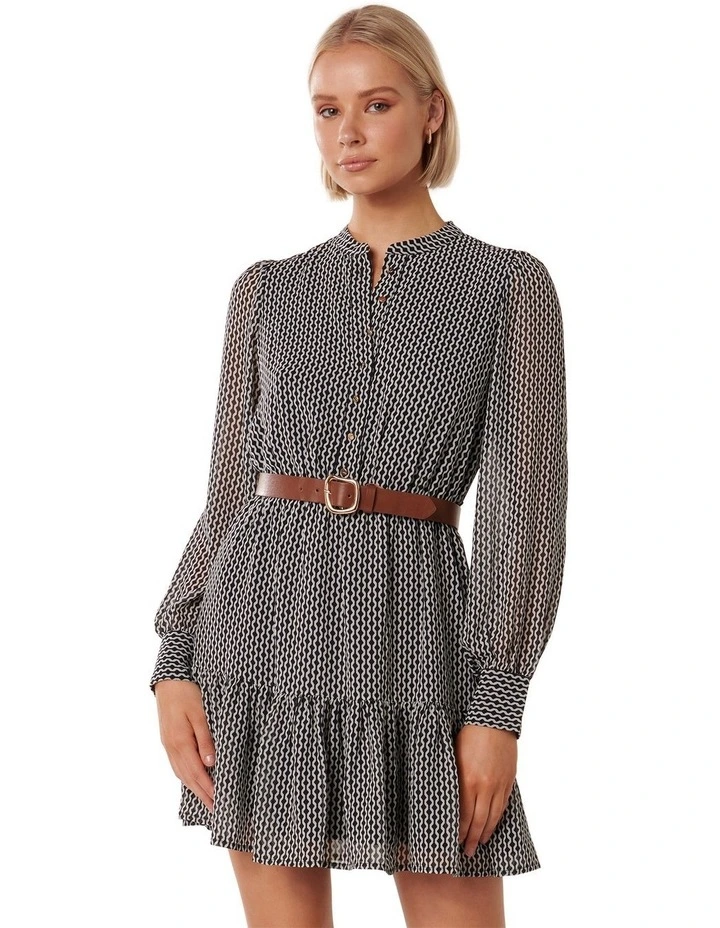 Shiri Dress - Washed Blue Stripe