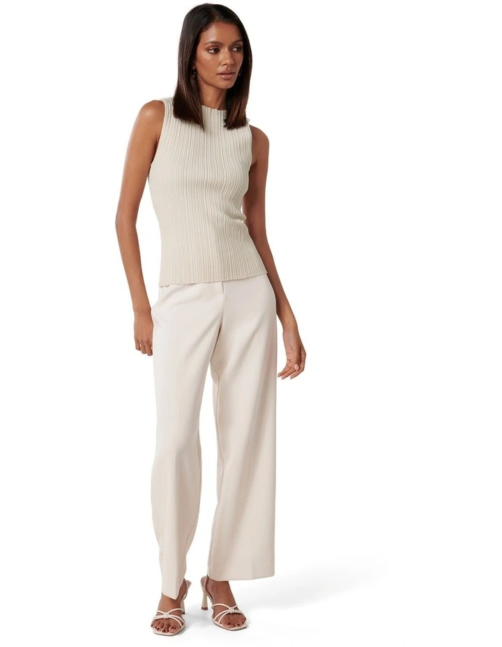 Evie Boat Neck Knit Tank Top in Grey image 5