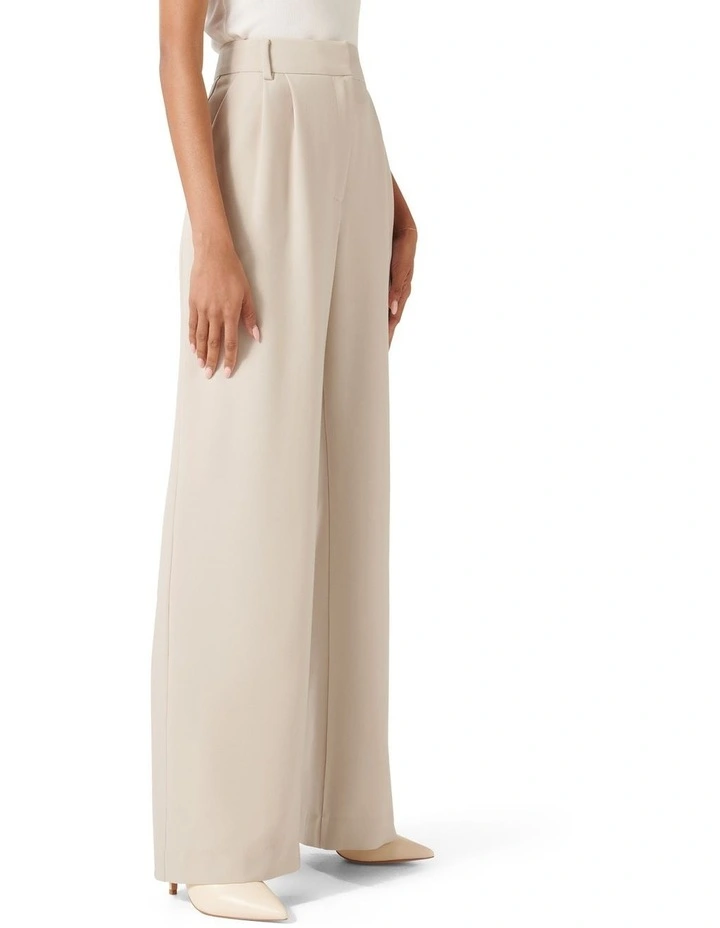 Tessa Straight Leg Pants in Cream image 3
