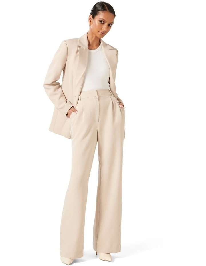 Tessa Straight Leg Pants in Cream image 5