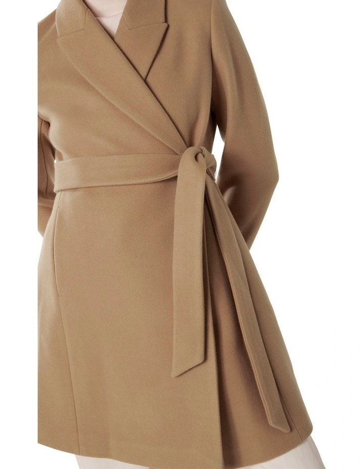 Jenny Fit and Flare Coat in Brown image 4