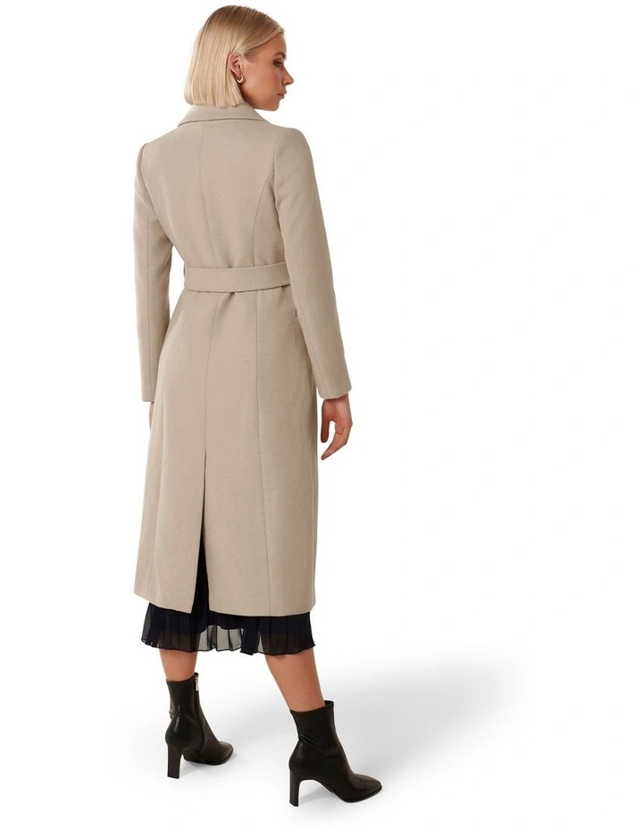 Petra Wrap Coat in Beige image 2