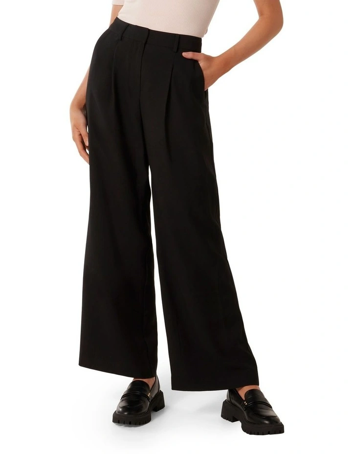 Marabella Bamboo Wide Leg Pants in Black image 1