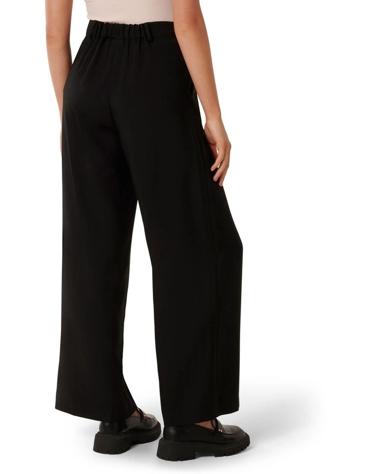 Marabella Bamboo Wide Leg Pants in Black image 2