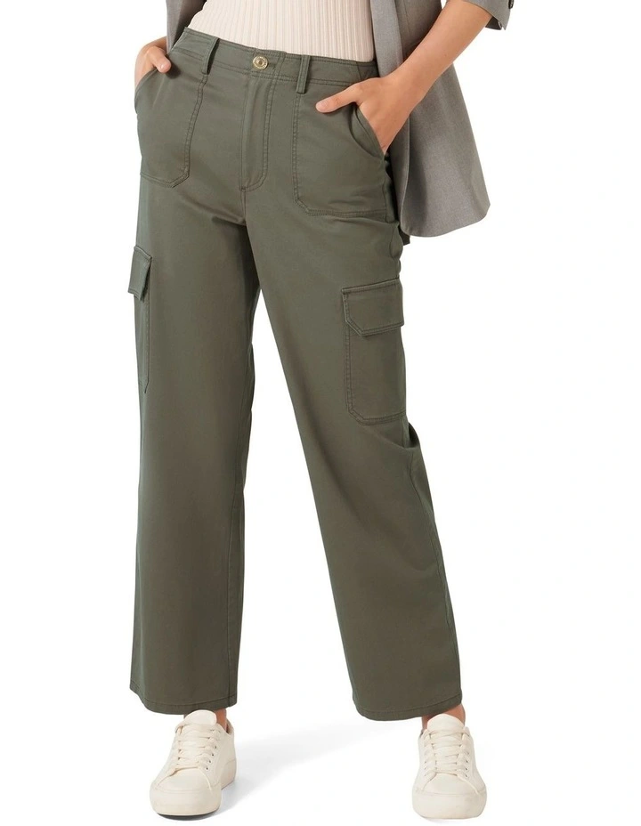 Lenny Cargo Pants in Khaki image 1