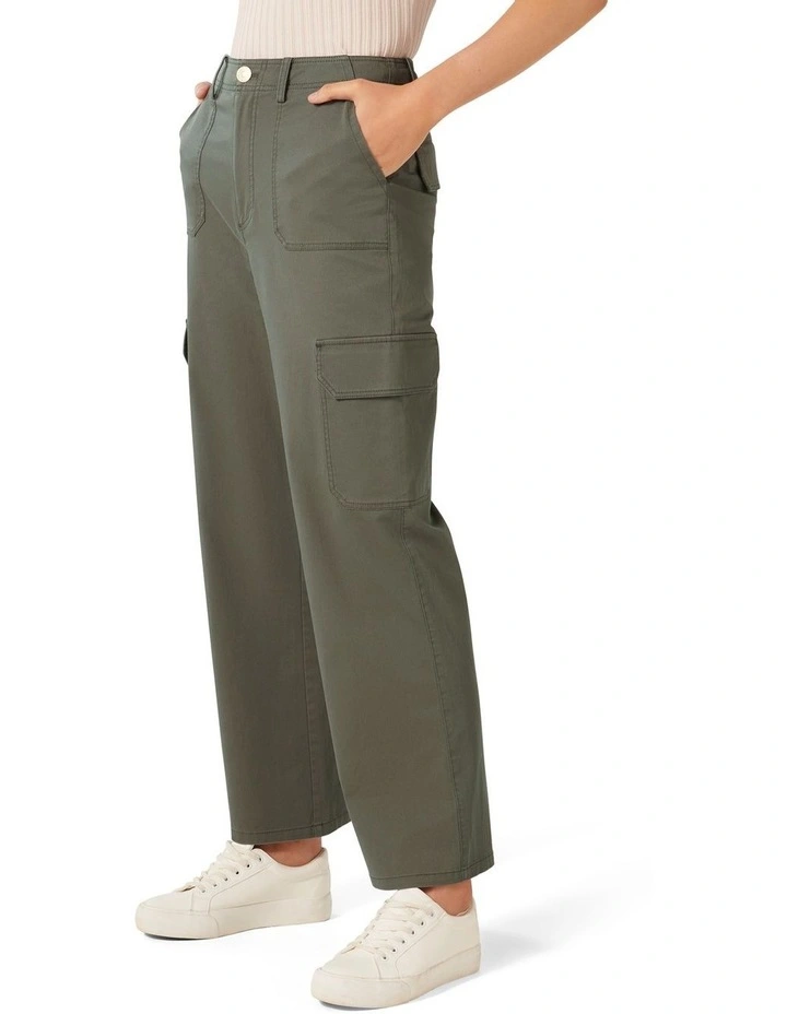 Lenny Cargo Pants in Khaki image 3