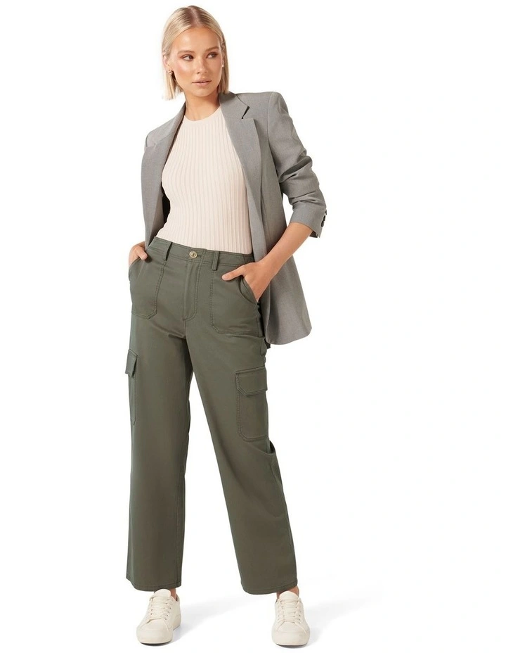 Lenny Cargo Pants in Khaki image 5