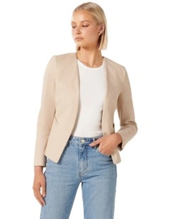 Alyssa Fitted Blazer in Cream