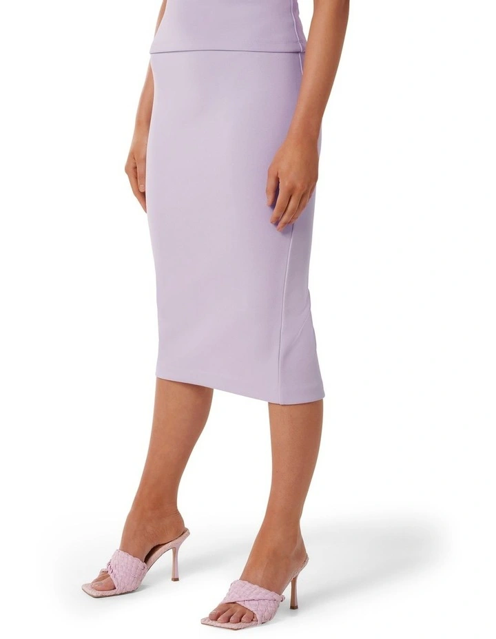 Charlotte Column Skirt in Lilac image 3