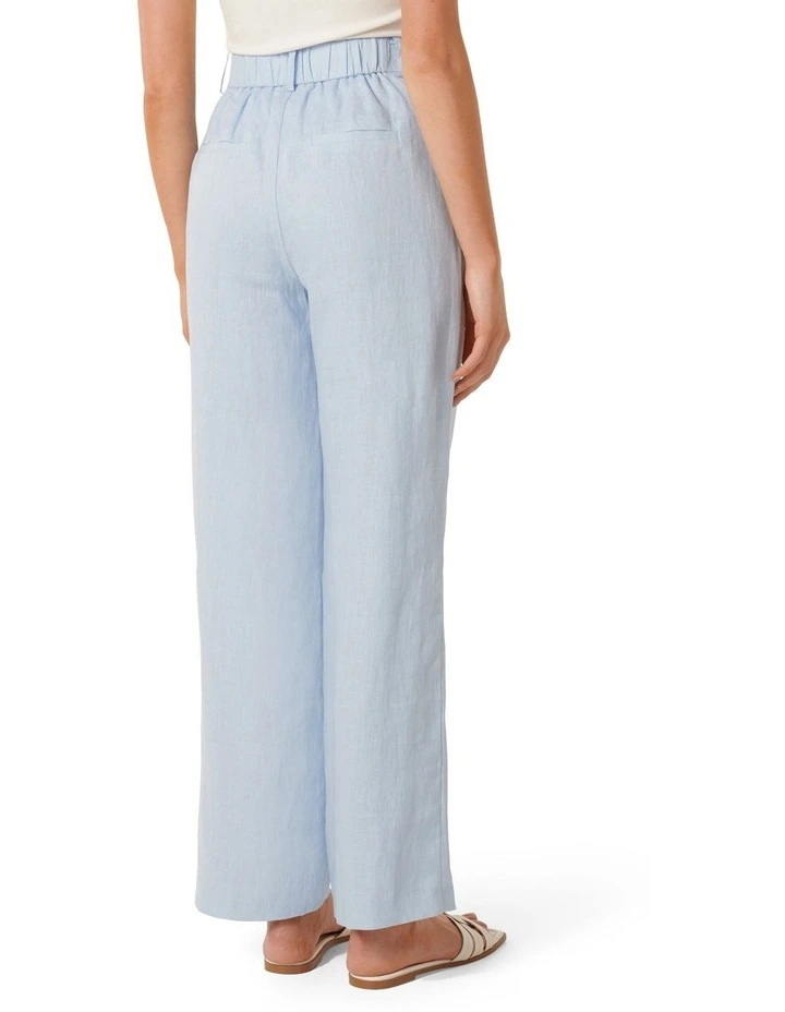 Demi Linen Pants in Blue image 2