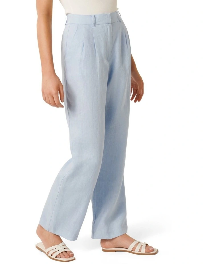 Demi Linen Pants in Blue image 3