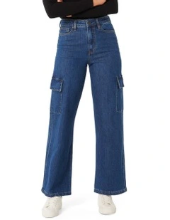 Jenny Cargo Jeans in Navy