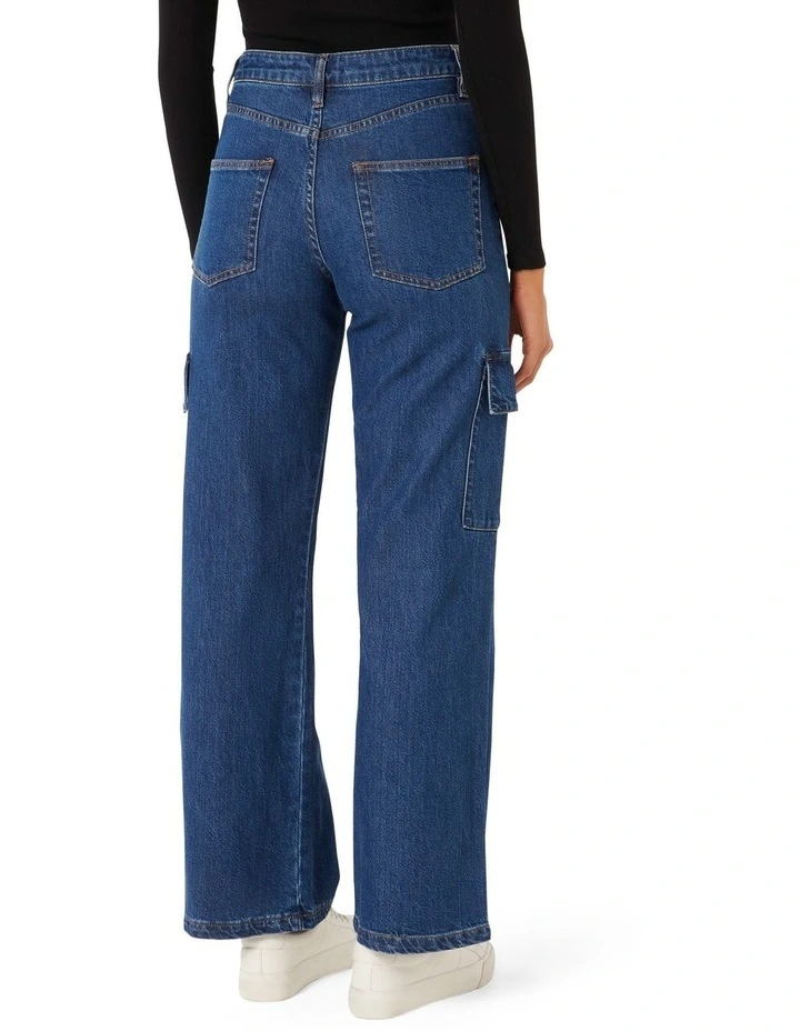 Jenny Cargo Jeans in Navy image 2