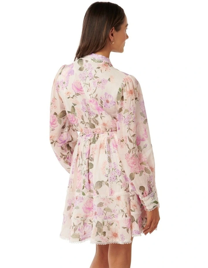 Forever New Vanessa Trim Detail Skater Dress in Lilac | MYER