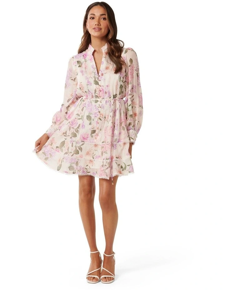 Forever New Vanessa Trim Detail Skater Dress in Lilac | MYER