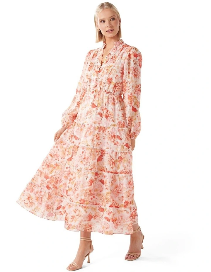 Astrid Button Up Midi Dress in Multi image 3