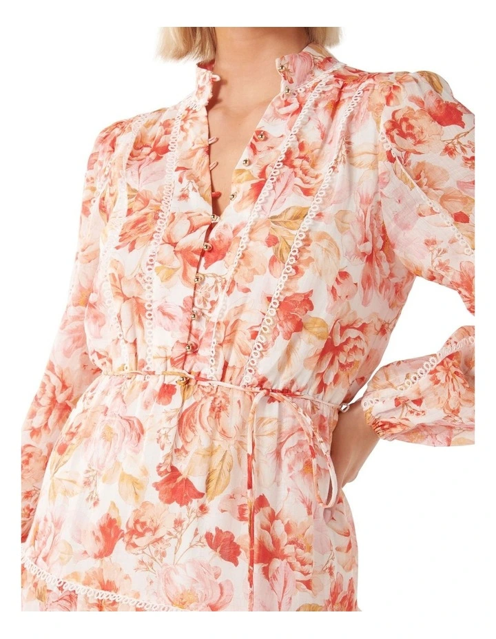 Astrid Button Up Midi Dress in Multi image 4