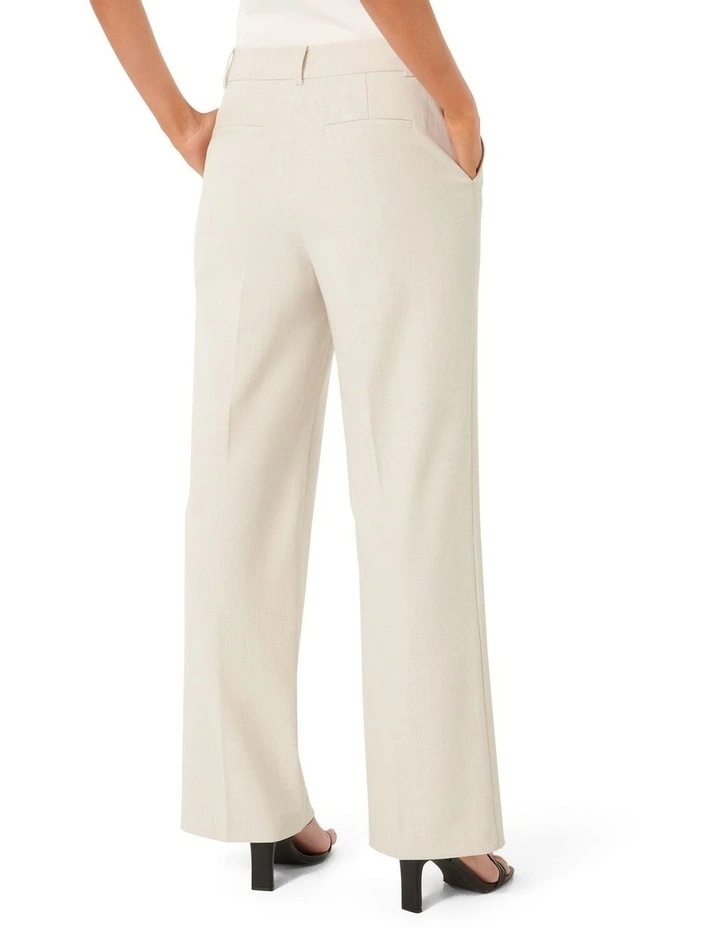 Ava Straight Leg Pants in Cream image 2