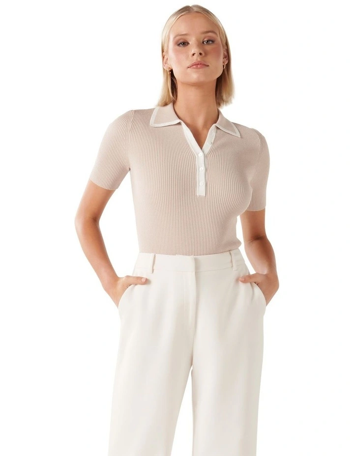 トップス MELT THE LADY collared tops melt the lady collared knit tops（melt the lady collared topsΩ）