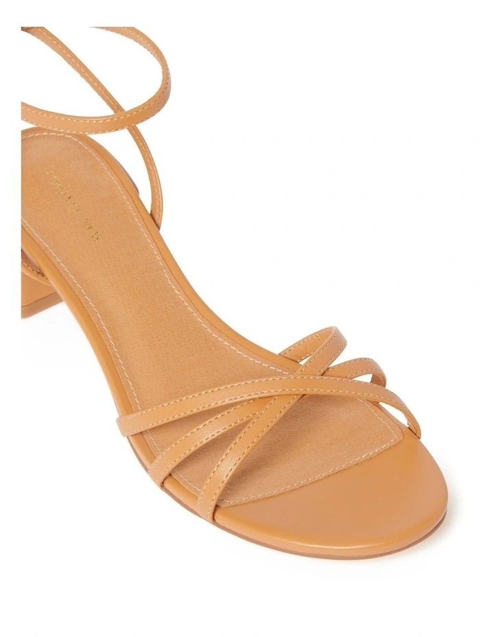 Laura Low Block Heels in Brown image 2