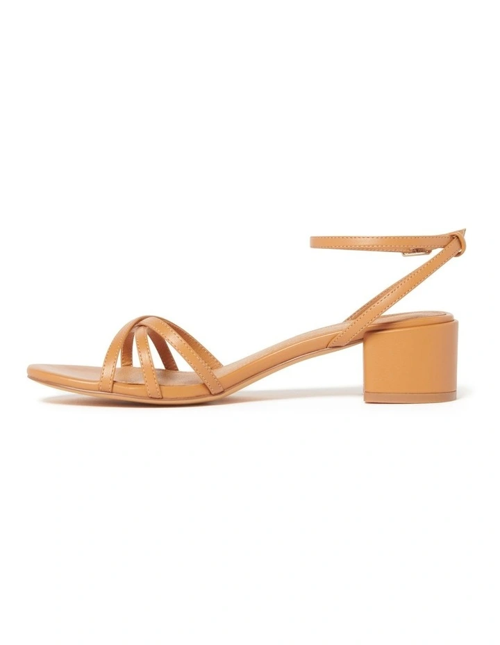 Laura Low Block Heels in Brown image 4