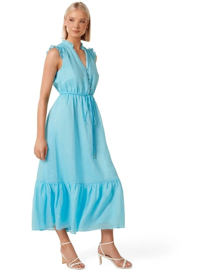 Forever New Jazelle Midi Dress in Blue | MYER