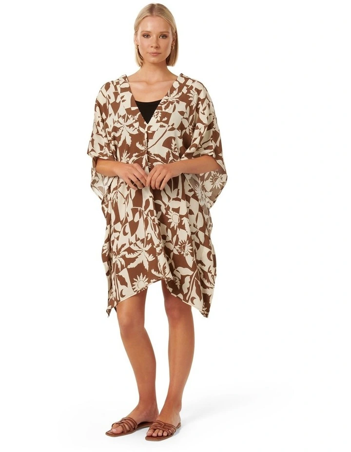 Mallory Kimono in Brown image 3