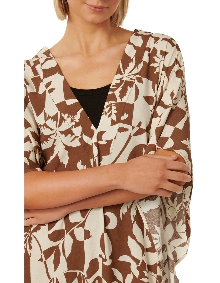 Mallory Kimono in Brown image 4