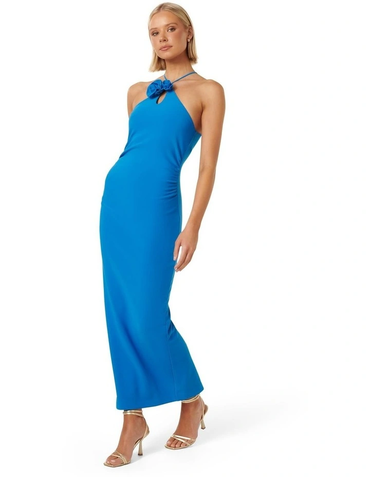 slim fit dress slacks Isabel Satin Halter Mini Dress main image 1