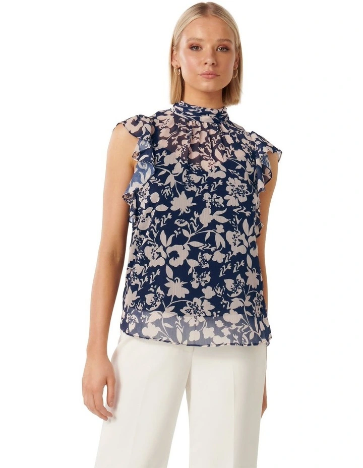 Pull Fashion Nova Class Me Up – Nude Camel, Col Haut, Volant, Taille XL (neuf)