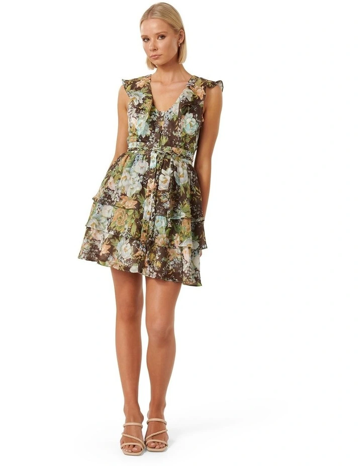 ワンピース andmary Zoe fur mini dress ANDMARY】Zoe fur mini dress